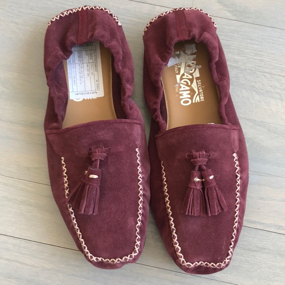 Ferragamo Fabrizio Suede loafers size 81/5 NWT - Picture 3 of 8